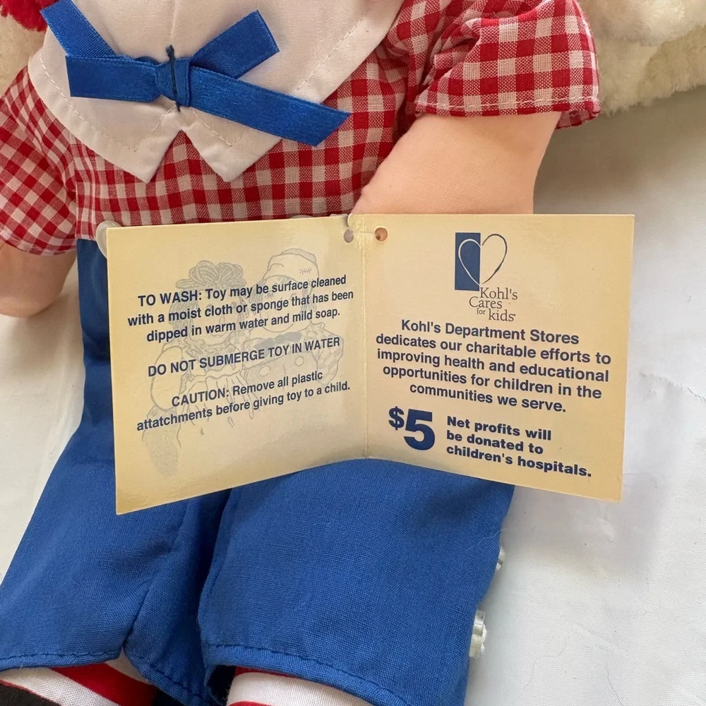 Applause Raggedy Ann 16 Inch Cloth Doll 2006 Licensed Raggedy Ann & Andy - Picture 9 of 10